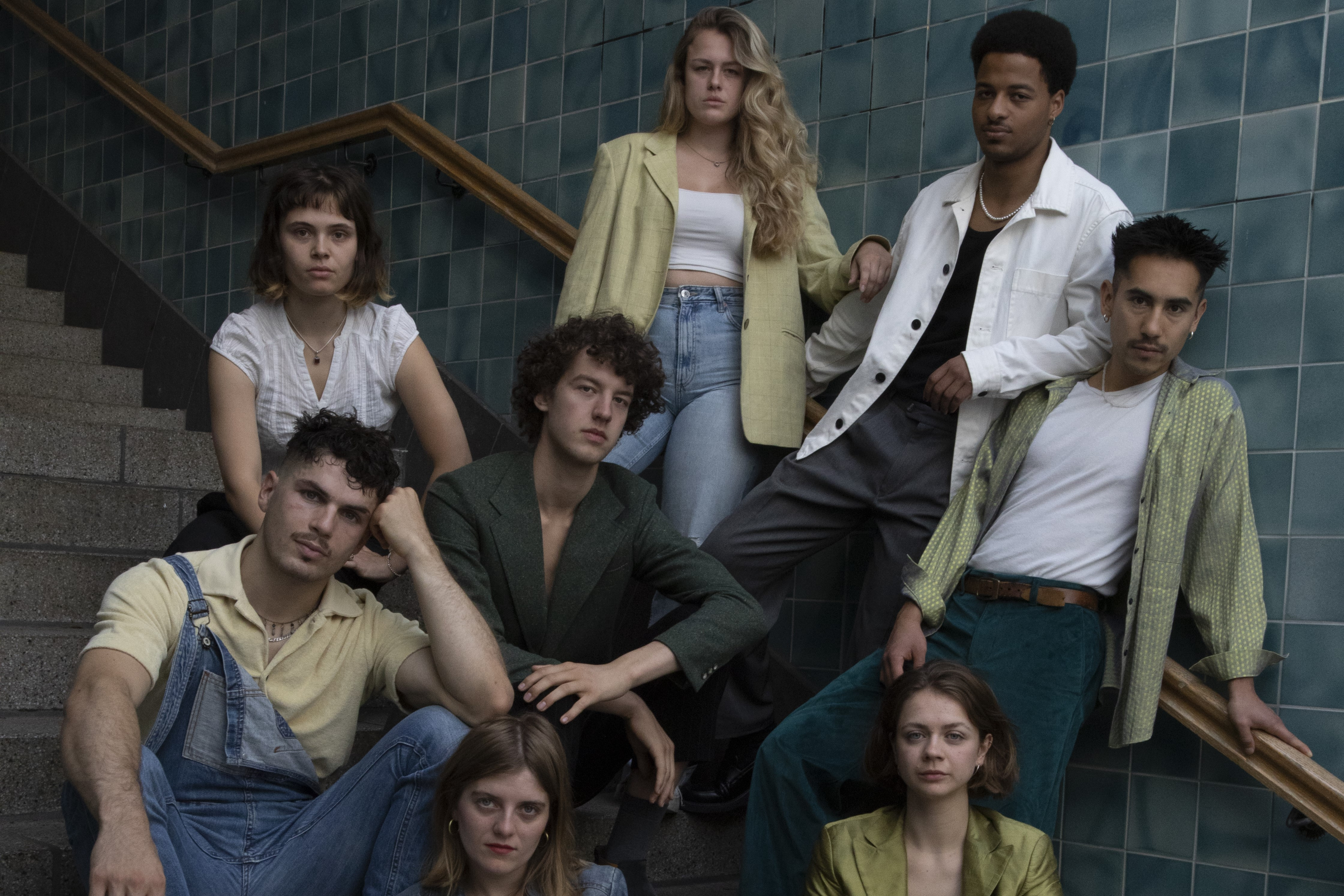 Group photo of eight people