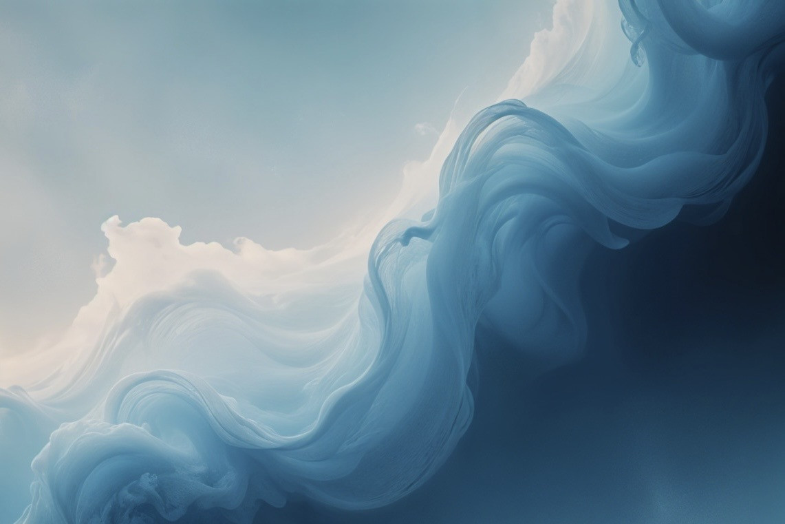 Graphics in shades of blue