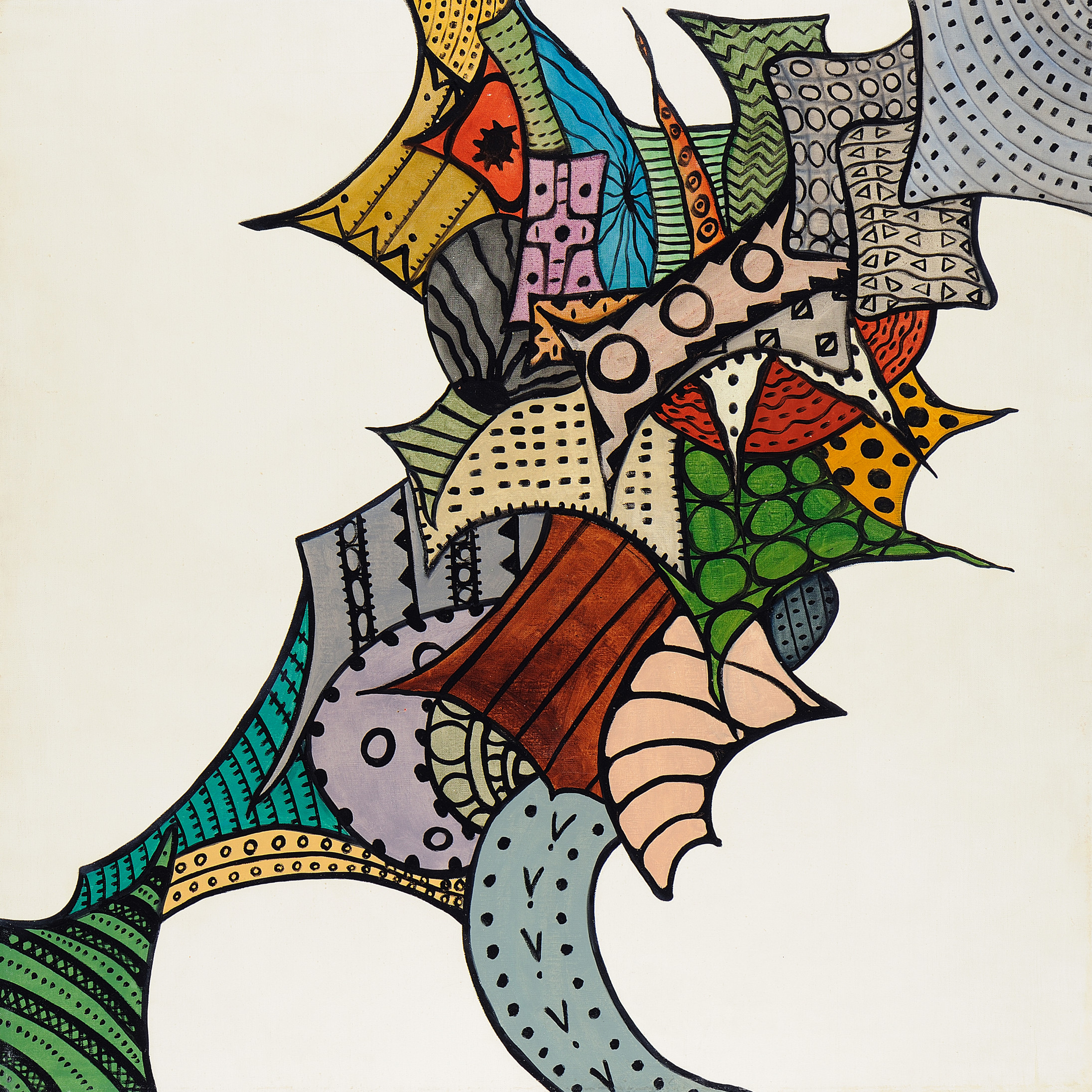 Huguette Caland, Kaslik, 1968 Öl auf Leinwand